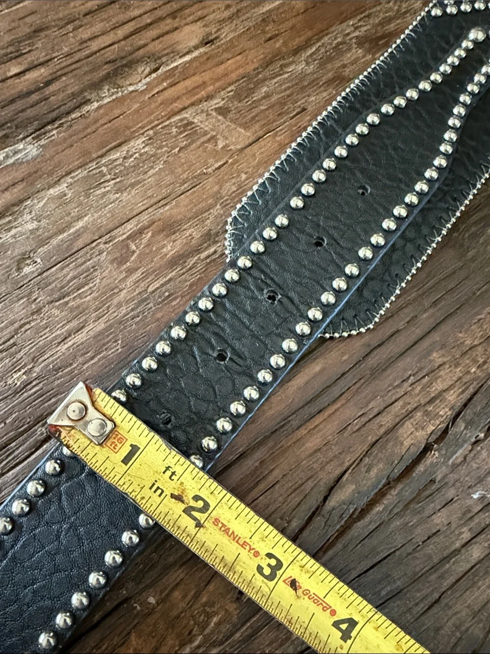 Women's Black Crystal Western Belt with Ornate Silver Buckle small